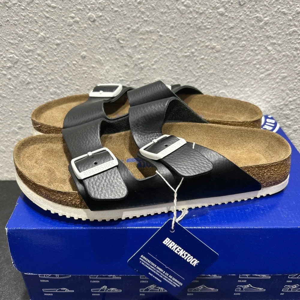 Birkenstock Arizona PROF Leather Black EU 40 US L9 M7 Unisex